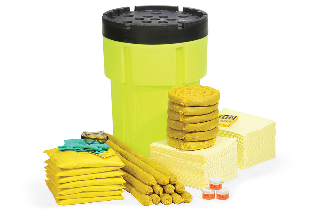 Absorbent Spill Kit - Hazmat - 95 Gallon Hi-Viz Overpack - SPKHZ-95-HV - 1