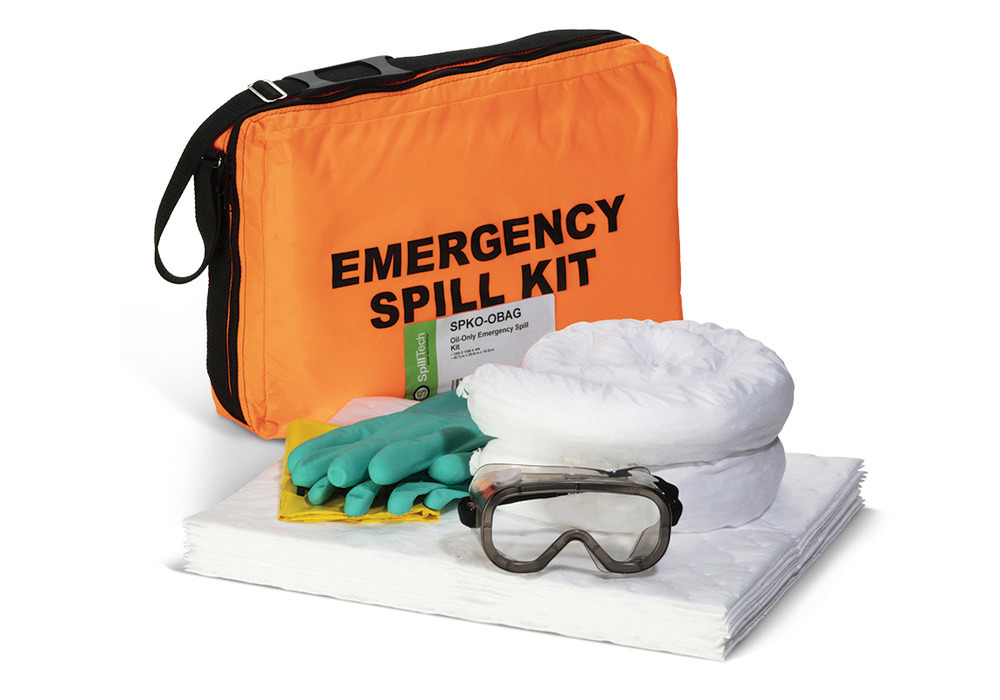 Oil-Only Emergency Spill Kit - Absorbs up to 4.1 Gallons - 1
