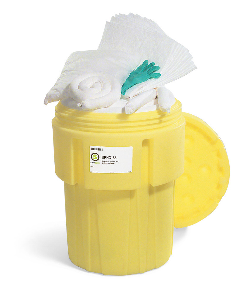 Absorbent Spill Kit - Oil-Only - 65 Gallon Overpack - DOT Approved - SPKO-65 - 1