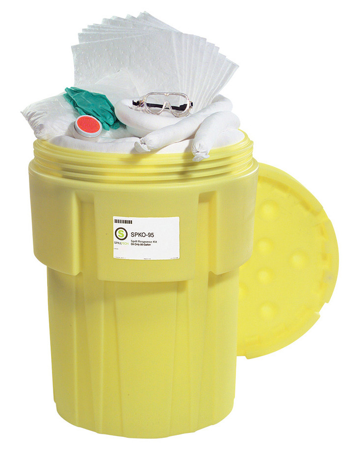 Absorbent Spill Kit - Oil-Only - 95 Gallon Overpack - DOT Approved - SPKO-95 - 1