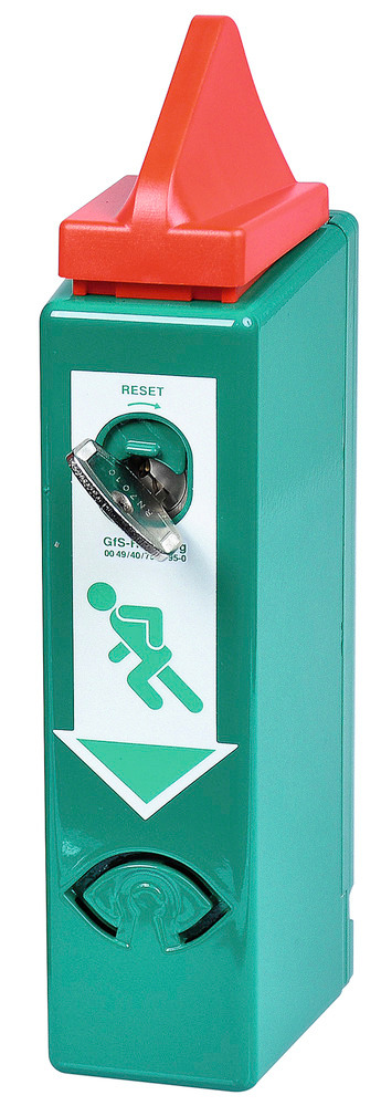 Kontroler drzwi do drążka przeciwpanicznego bez alarmu wstępnego, obsługa jednorącz, kolor RAL 6029 - 1