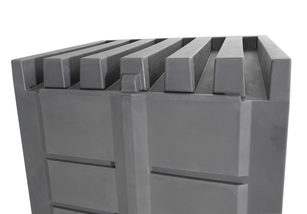 Depósito PolySafe D1, con persianas y estantería de acero para recipientes pequeños - 5