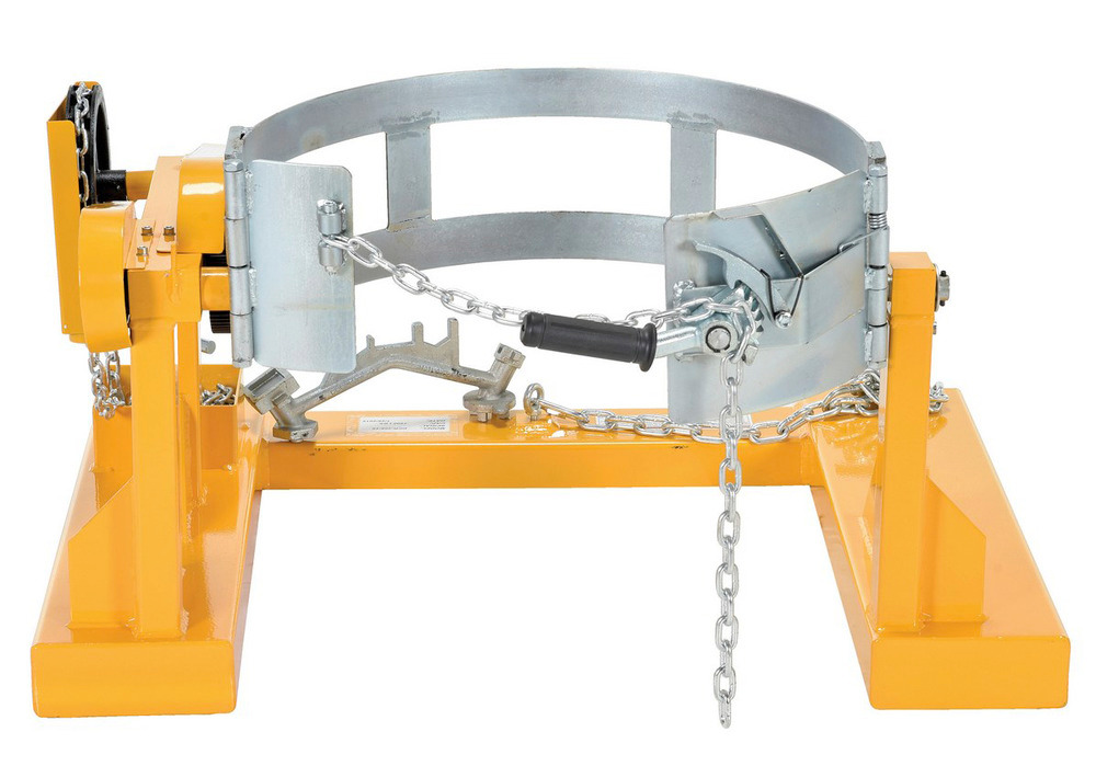 Fork Mounted Drum Carrier/Rotator - 15 Foot Pull Chain Rotation, 1500 lbs - 5