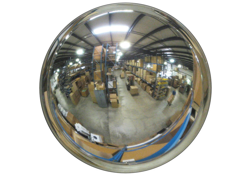 Convex Mirror - Wide View - Outdoors - 7" Deep - Lightweight - Hanging Hardware Included - 1