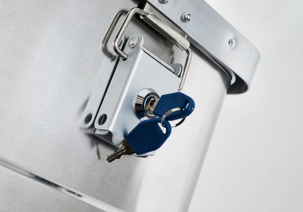 Cerradura cilíndrica para cajas de aluminio tipo AB, inlcuidas 2 llaves
