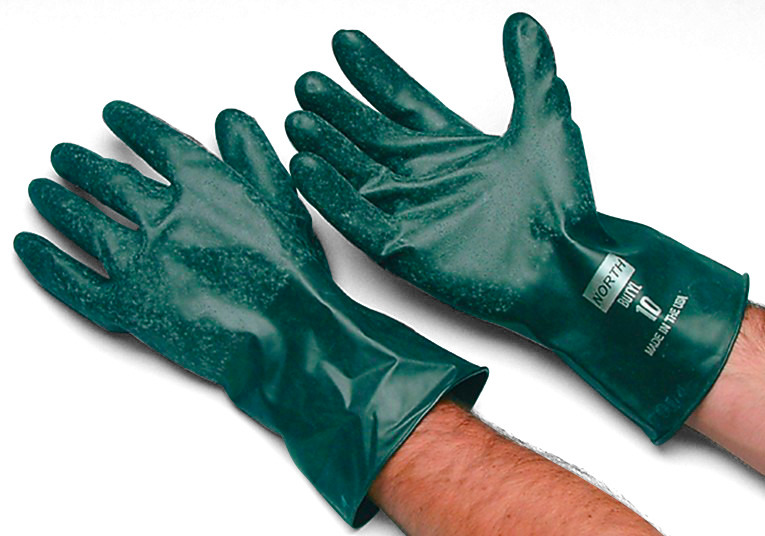 Honeywell Butyl Gloves - 10/Large - High Permeation Resistance - 13 mil - Unsupported - Rough Grip - 1