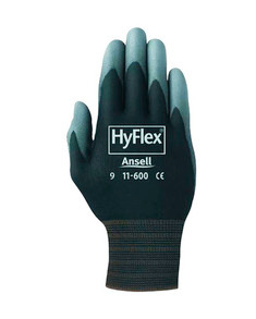 Ansell Hyflex Ultra Lightweight Glove Black Size 8 - 1