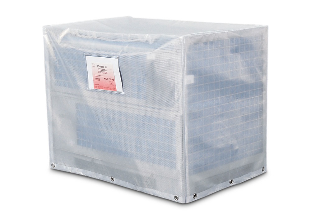Mesh box pallet hood, closed on all sides - 1