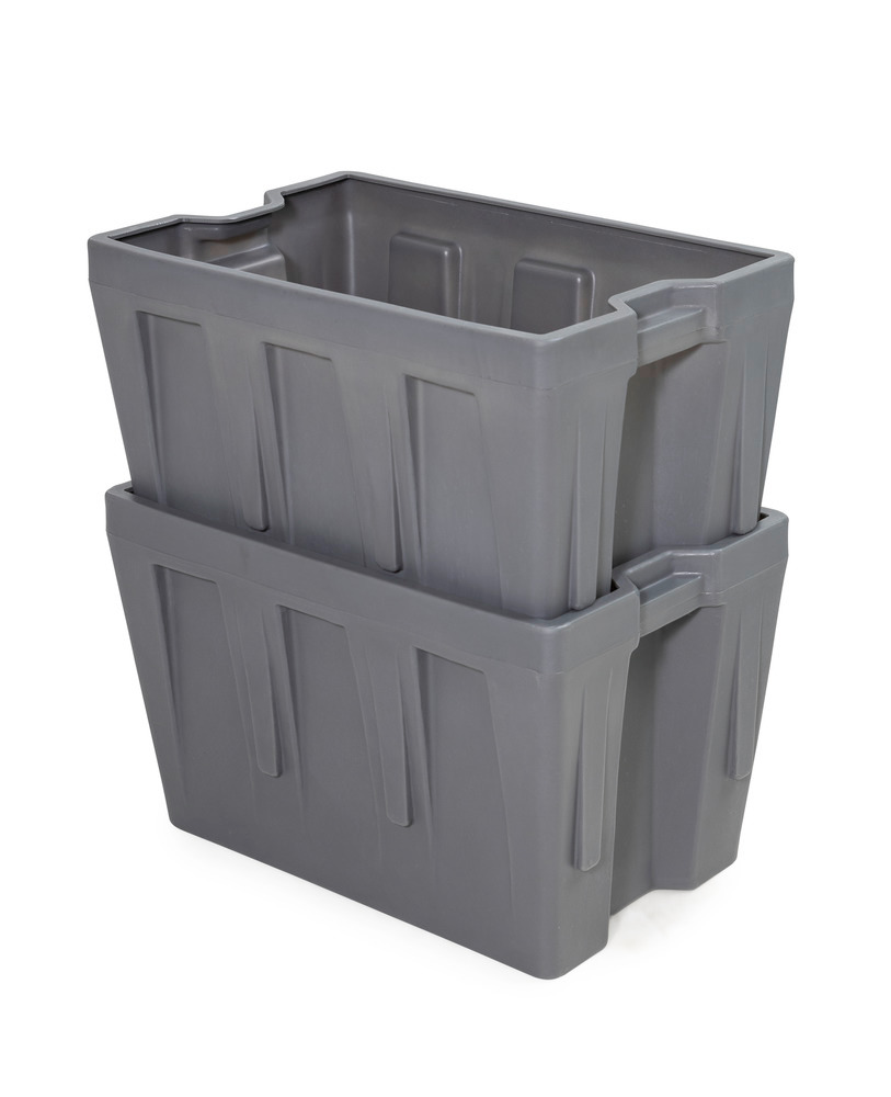 Caixa interior em polietileno (PE) para contentor empilhável PolyPro 260 litros, 437 x 685 x 440 mm - 4