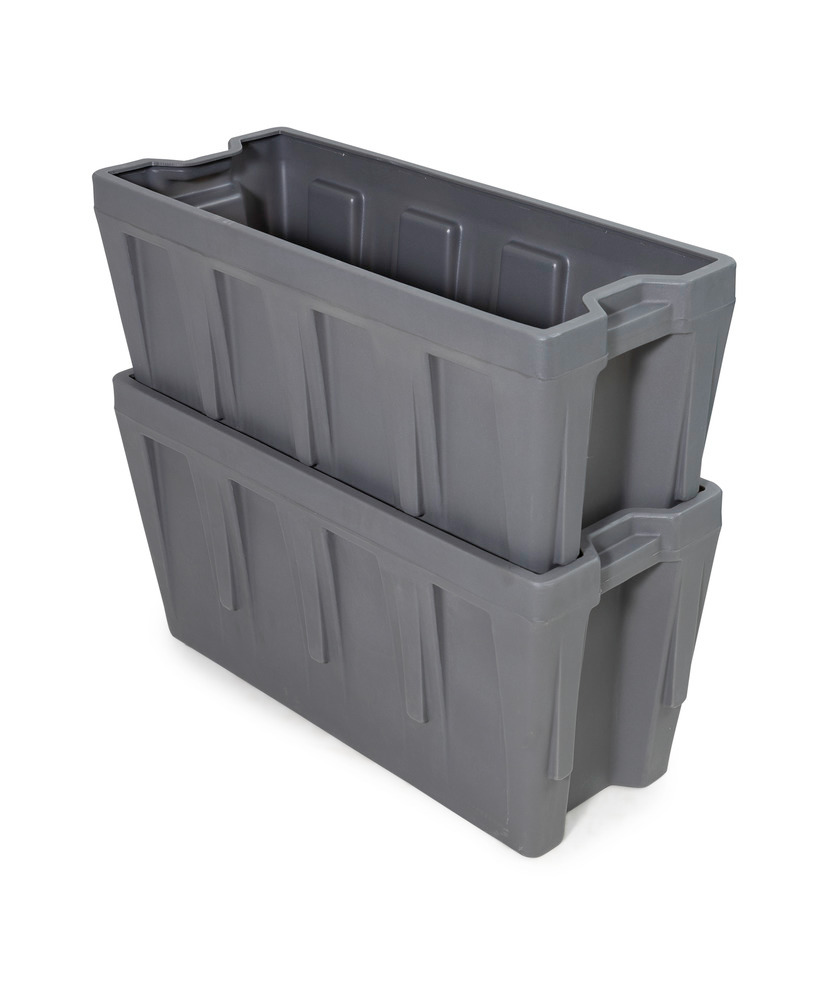 Einsatzkasten aus Polyethylen (PE) für Stapelbehälter PolyPro 400 Liter, 351 x 865 x 440 mm - 4