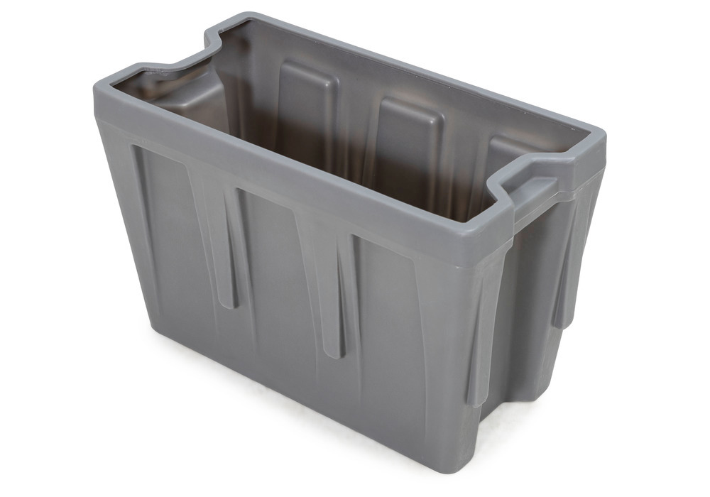 Vložný box z polyethylenu (PE), pro stohovatelné nádoby PolyPro 300 litrů, 351 x 667 x 440 mm - 1