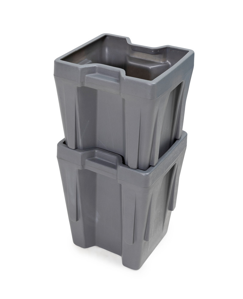 Polyethyleen (PE) inzetbak voor PolyPro 300 liter stapelcontainers, 351 x 331 x 440 mm - 7
