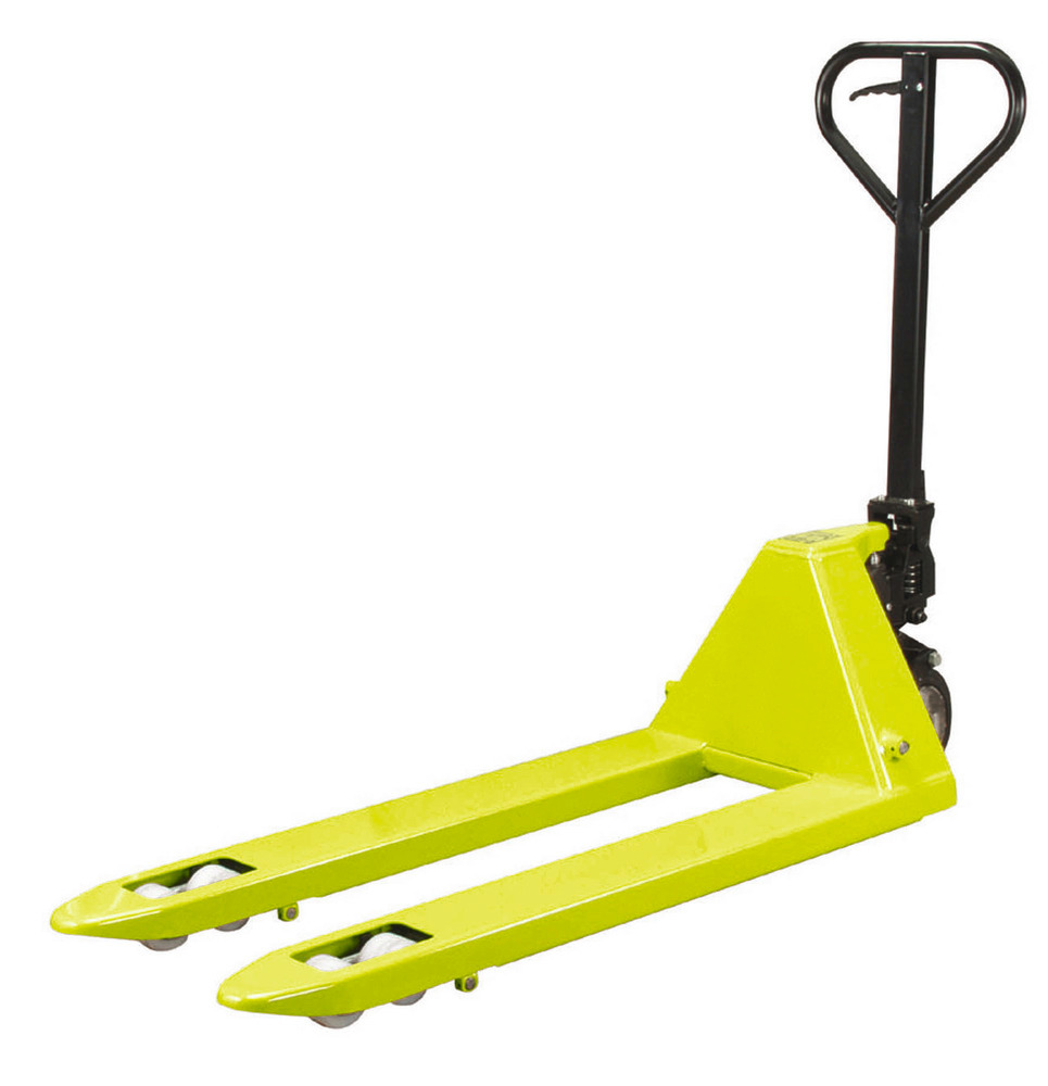 Hand operated pallet truck, professional model PR 2, with nylon wheels - 1