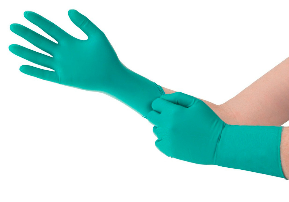 Ansell Nitrile Gloves - 9/Medium - Chemically Resistant - Flexibility - Dexterity - Won't Swell - 1