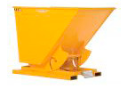 Self-Dumping Hopper - Light-Duty Steel Construction - Stackable - 3 cu yard - 2k - Yellow - 1