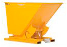 Self-Dumping Hopper - Heavy-Duty Steel Construction - Stackable - 3 cu yard - 6k - Yellow - 1