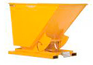 Self-Dumping Hopper - Light-Duty Steel Construction - Stackable - 1 cu yard - 2k - Yellow - 1