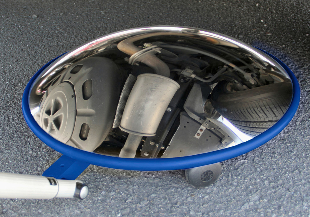 Rolling inspection mirror Vision, in acrylic glass, for checking vehicles,  Ø 450 mm - 2