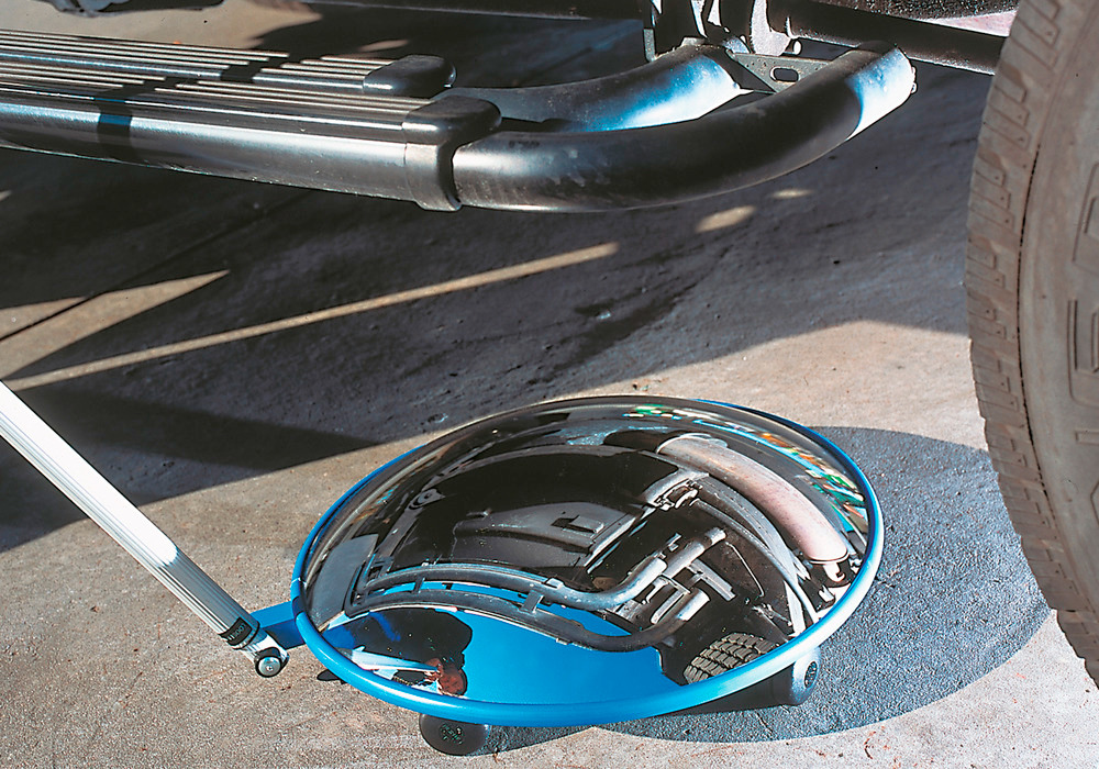 Speil med hjul Vision, av akrylglass, til inspeksjon av kjøretøyer, Ø 450 mm - 1