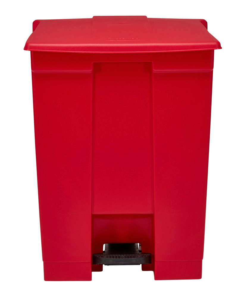 Entsorgungsbehälter aus Polyethylen (PE), mit selbstschließendem Deckel, 45 Liter Volumen, rot - 3