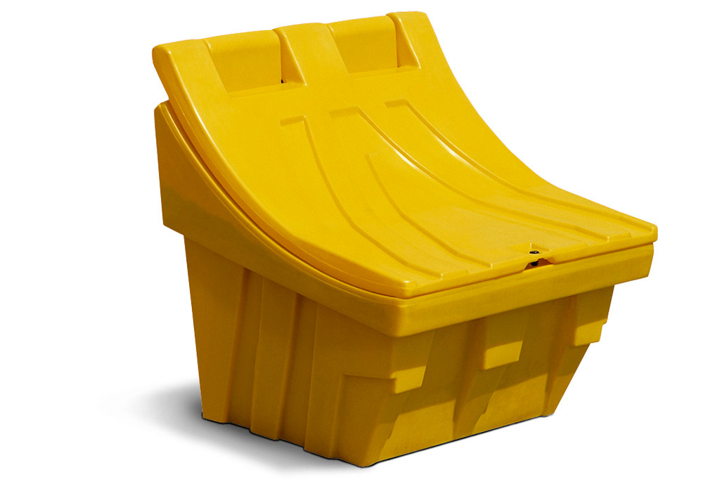 Zásobník na posypový materiál typ CS 100, z polyethylenu, žlutý, objem 100 l - 1