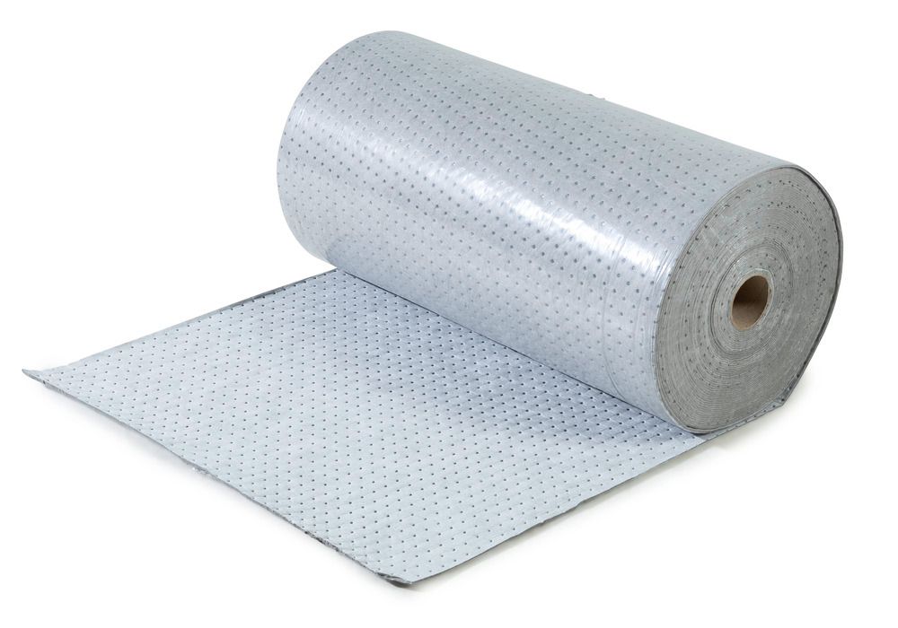 DENSORB Universal absorbent fleece roll with liquid-tight PE film, 80 cm x 40 m, 1 piece - 6