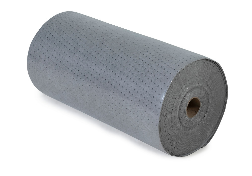 DENSORB Universal absorbent fleece roll with liquid-tight PE film, 80 cm x 40 m, 1 piece - 1