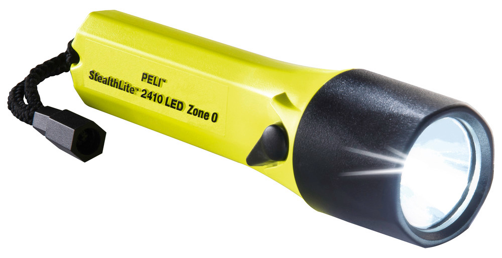 Latarka i lampa na kask 2410-Z, LED, żółta, strefa zagrożenia wybuchem 0 - 1