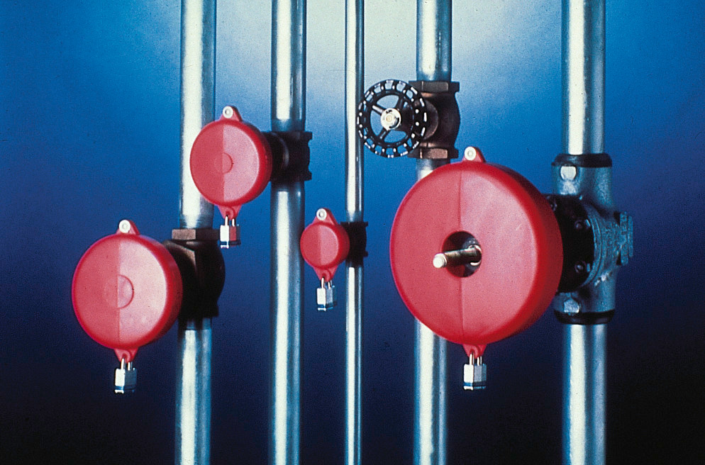 Ventilavstängning för handhjul med en diameter på 165-254 mm, röd - 3