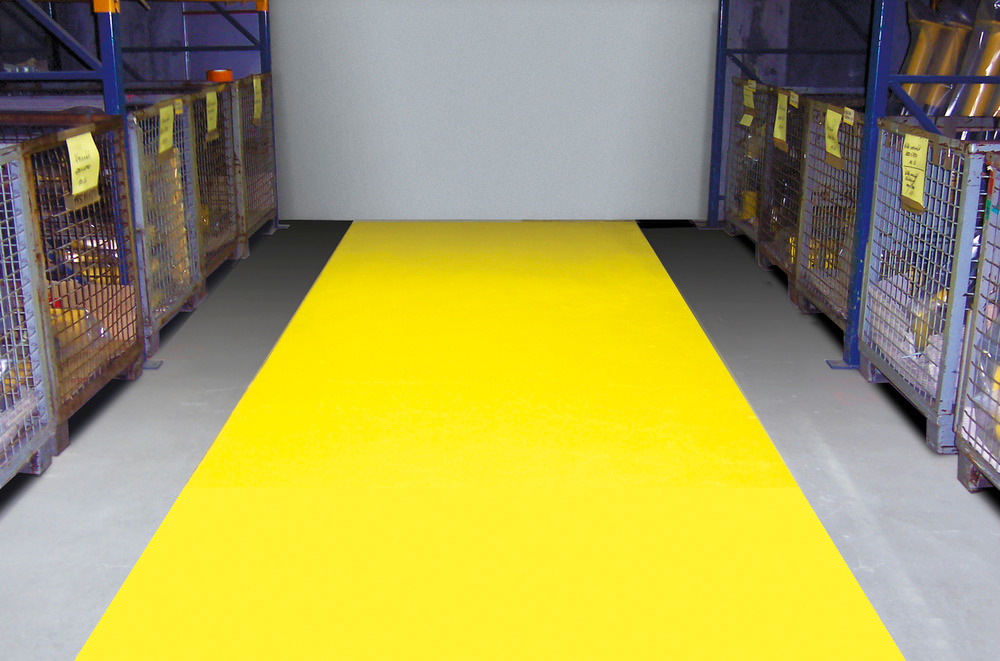 PROline-paint 2K- peinture de sol intérieur, 5 l, à base d'eau, env. 20-25 m², jaune, RAL 1003 - 3