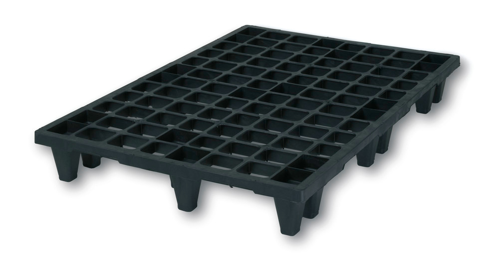 Euro pallet 852, medium duty, made from plastic, with 9 feet, nestable - 1