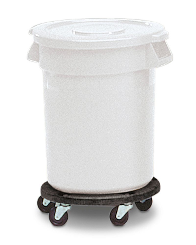 Poubelle multi-usage en polyéthylène (PE), 120 litres, blanc - 1