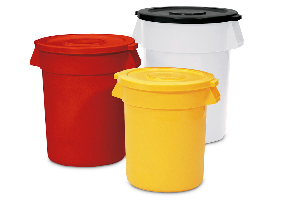 Mehrzweckbehälter aus Polyethylen (PE), 75 Liter Volumen, gelb