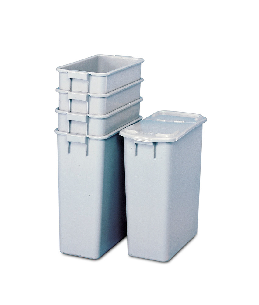 Contenitore in polipropilene (PP) per materiali riciclabili, p. stazioni/cabine smaltimento, da 60 l - 1