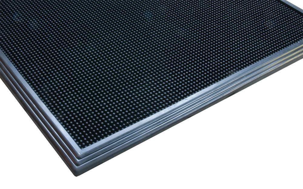 Fertőtlenítő szőnyeg ST 4.6, természetes gumi, fekete, 450 x 600 mm - 1