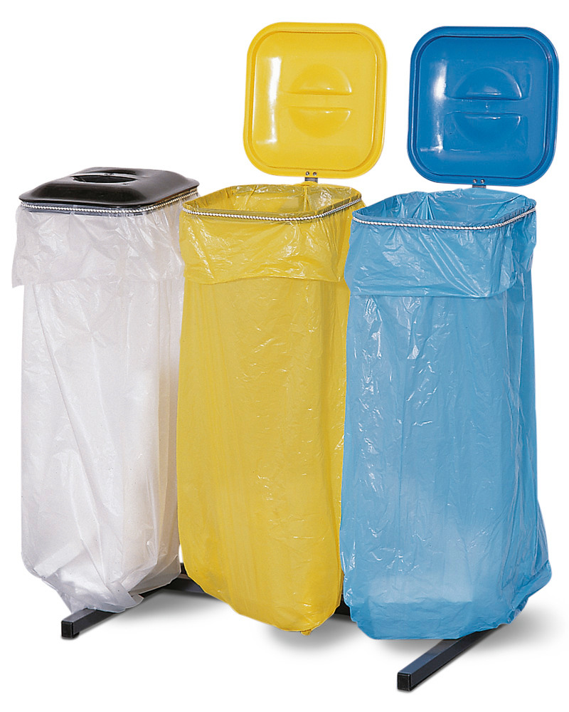 Suporte para sacos de resíduos como aparelho de suporte próprio, para 3 sacos - 1