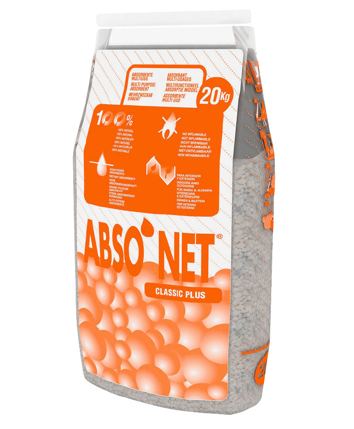 Granulés absorbants ABSO'NET, en sépiolite naturelle, Universel, sac de 20 kg - 1