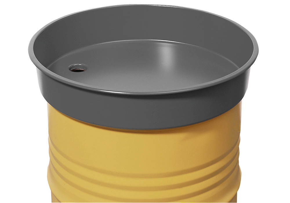 FALCON drum funnel in steel, 30 litre - 1