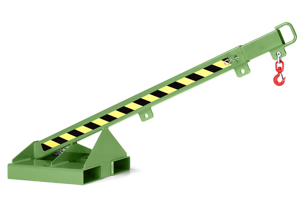 Load arm, angle 25°, telescopic, load capacity 175 - 1000 kg, green - 1