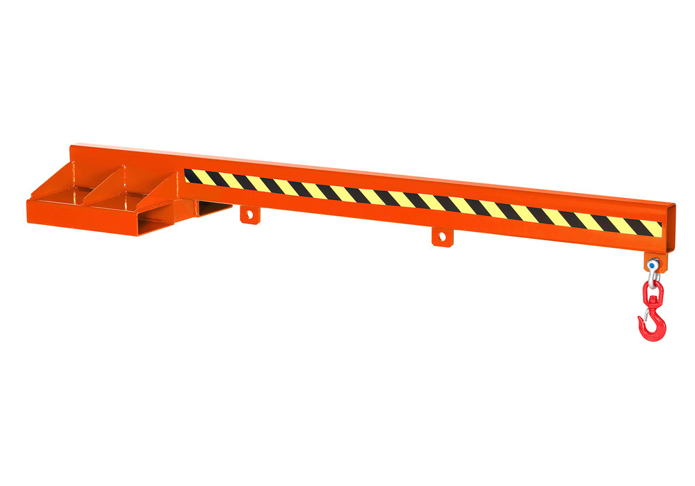 Braço de carga para empilhador, 2400 mm, capacidade de carga 500 - 5000 kg, cor de laranja - 1