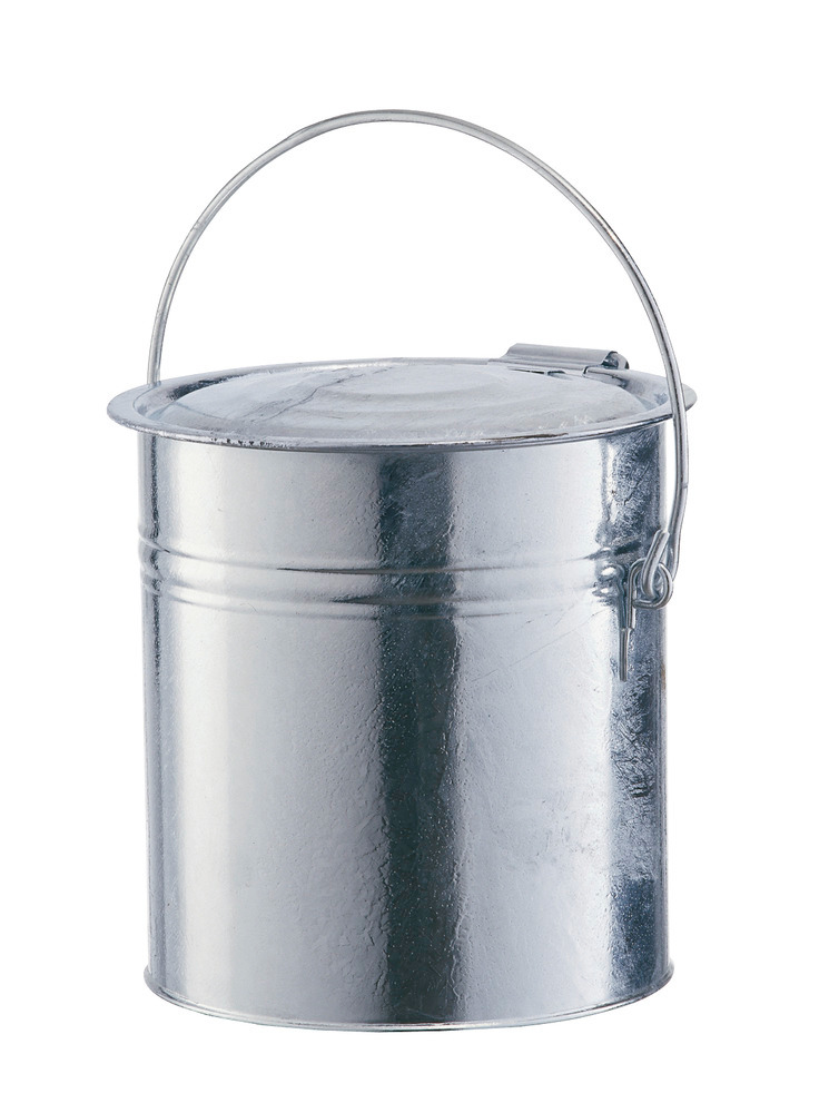 Cubo de basura con tapa con visagra, volumen 30 litros - 1