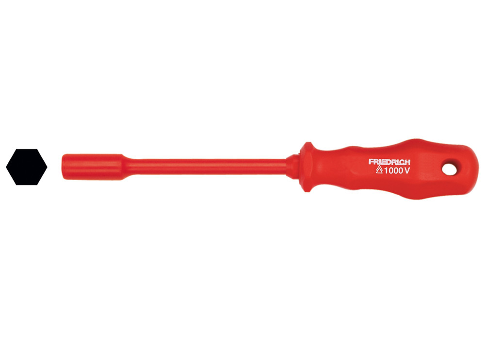 Hex wrench, 13 mm, ergonomic handle, insulated 1000 V