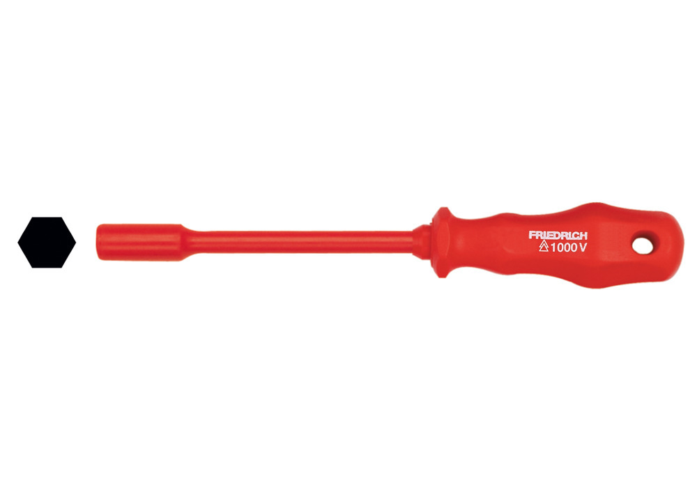 Hex wrench, 8 mm, ergonomic handle, insulated 1000 V