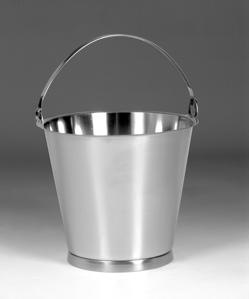 Stainless steel bucket, 10 litre capacity - 1