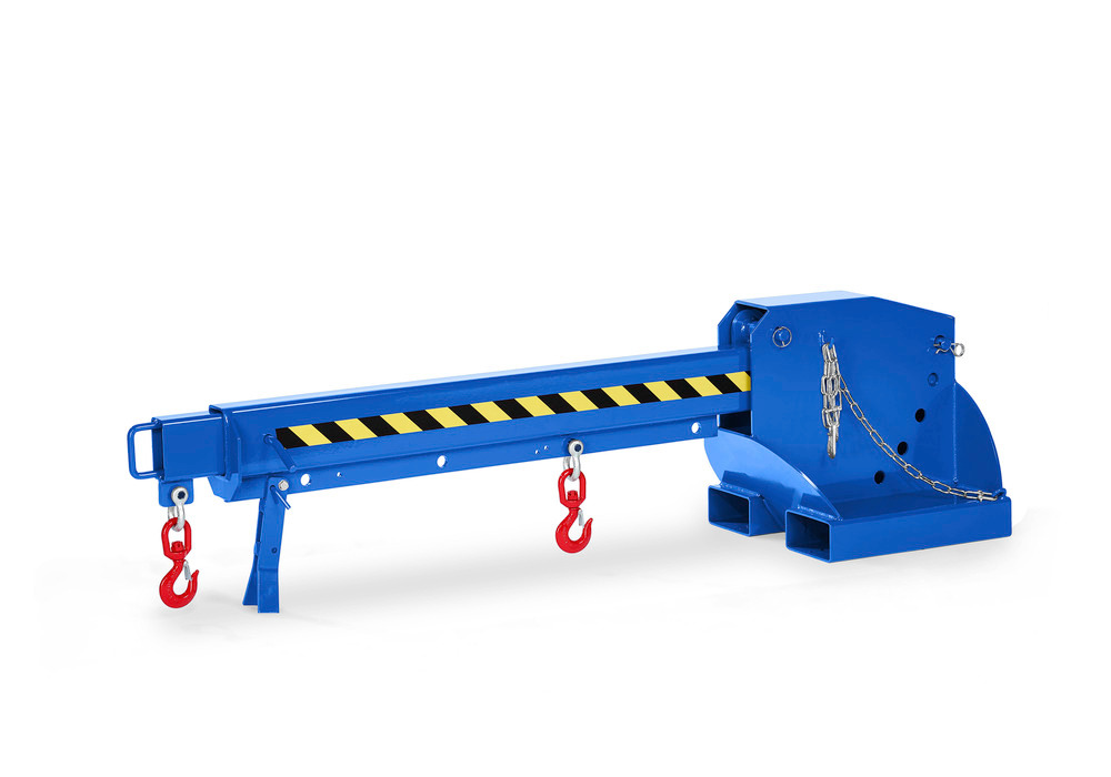 Crane arm, extendable and height adjustable, load capacity 650 - 3000 kg, blue - 1
