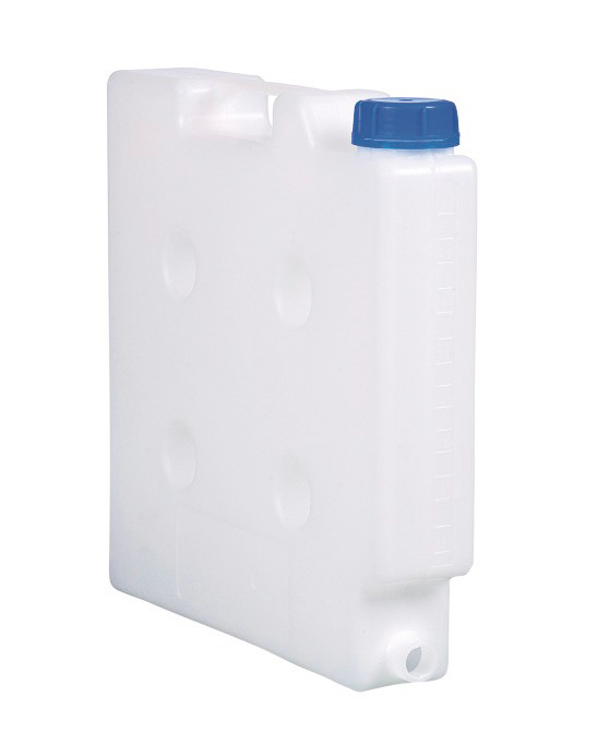 Jerricã de plástico para economia de espaço com rosca de 3/4, volume 5 litros - 1