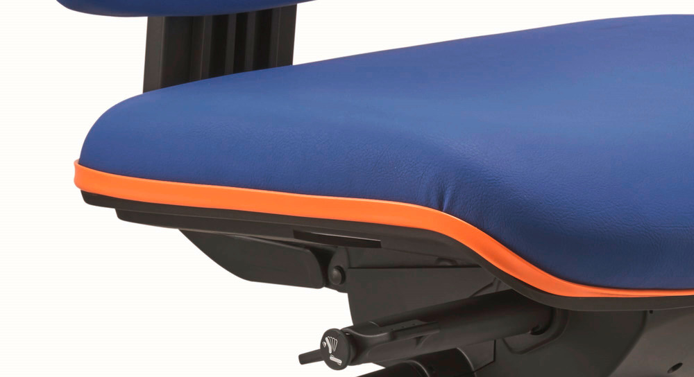 Stoffering en randbeschermer werkstoel oranje voor ESD-werkstoelen - 1