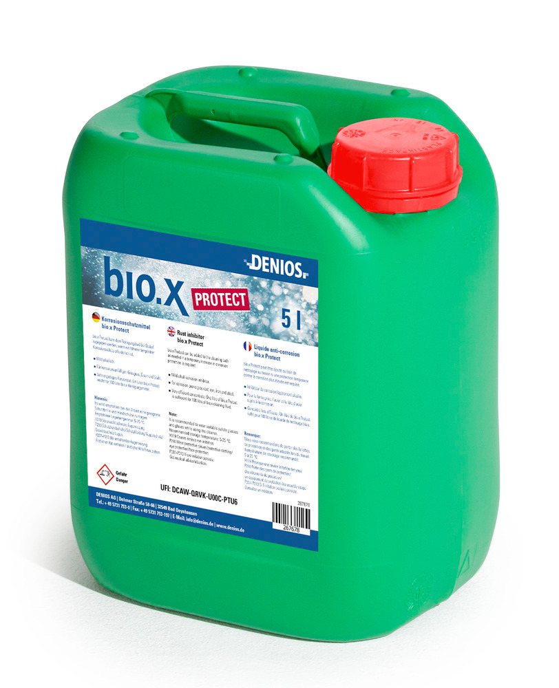 Agente anti-corrosivo bio.x Protect em jerricã 5 l, aditivo para banhos de limpeza bio.x - 3