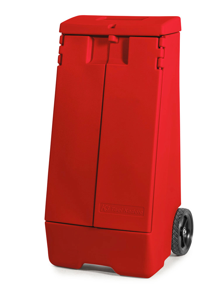 Set de emergencia DENSORB en carro rojo, versión Especial, capacidad de absorción 83 l - 1