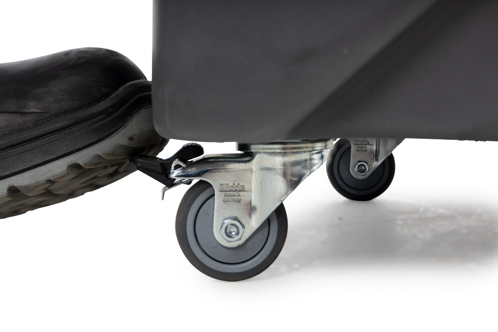 Set de ruedas para mesa de limpieza bio.x B60, para máxima movilidad en la limpieza sin disolventes - 2